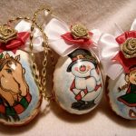 ФОТО: елочные игрушки из яиц