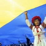 україна, прапор, діти, дівчинка