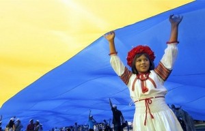 україна, прапор, діти, дівчинка